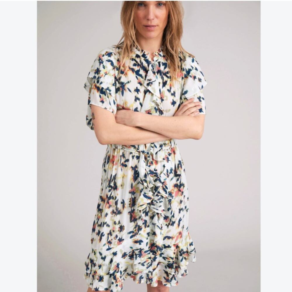 Munthe Humming Rose Print Dress Size 38 or US 6